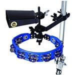 Latin Percussion LP160NY-K Tambourine and Cowbell with Mount Kit Front View